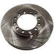 KIT-072924-505 2-Wheel Set Front Brake Disc and Pad Kit, Plain Surface 12 Lugs 293.4 mm Semi-metallic, Includes (2) Brake Disc and (1) Brake Pad Set