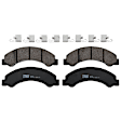 KIT-072924-505 2-Wheel Set Front Brake Disc and Pad Kit, Plain Surface 12 Lugs 293.4 mm Semi-metallic, Includes (2) Brake Disc and (1) Brake Pad Set