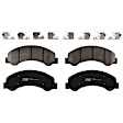 KIT-072924-506 2-Wheel Set Front Brake Disc and Pad Kit, Plain Surface 12 Lugs 293.4 mm Semi-metallic, Includes (2) Brake Disc and (1) Brake Pad Set