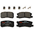 KIT-072924-5079 2-Wheel Set Rear Brake Disc and Pad Kit, Plain Surface 6 Lugs 299.97 mm Ceramic, Includes (2) Brake Disc and (1) Brake Pad Set