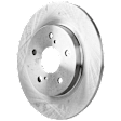 2008 Scion xB - 4-Piece Kit Rear Brake Disc and Pad Kit, Plain Surface, 5 Lugs, Ceramic, 2.4L 4Cyl,  Includes (2) Brake Disc and (1) Brake Pad Set