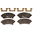 KIT-072924-51 2-Wheel Set Front Brake Disc and Pad Kit, Plain Surface 5 Lugs 302.77 mm Ceramic, Includes (1) Brake Pad Set and (2) Brake Disc