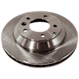 2014 Volkswagen Touareg - 2-Wheel Set Rear Brake Disc and Pad Kit, Plain Surface, 5 Lugs, 329.95 mm, Semi-metallic, 3.0L 6Cyl,  Includes (2) Disc and (1) Pad Set