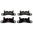 2014 Volkswagen Touareg - 2-Wheel Set Rear Brake Disc and Pad Kit, Plain Surface, 5 Lugs, 329.95 mm, Semi-metallic, 3.0L 6Cyl,  Includes (2) Disc and (1) Pad Set