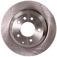 2014 Volkswagen Touareg - 2-Wheel Set Rear Brake Disc and Pad Kit, Plain Surface, 5 Lugs, 329.95 mm, Semi-metallic, 3.0L 6Cyl,  Includes (2) Disc and (1) Pad Set