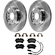 KIT-072924-5212 2-Wheel Set Rear Brake Disc and Pad Kit, Plain Surface 5 Lugs 329.95 mm Semi-metallic, Includes (2) Brake Disc and (1) Brake Pad Set