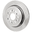 KIT-072924-5226 2-Wheel Set Rear Brake Disc and Pad Kit, Plain Surface 6 Lugs 375 mm Ceramic, Includes (1) Brake Pad Set and (2) Brake Disc