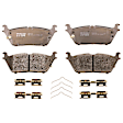 KIT-072924-5226 2-Wheel Set Rear Brake Disc and Pad Kit, Plain Surface 6 Lugs 375 mm Ceramic, Includes (1) Brake Pad Set and (2) Brake Disc