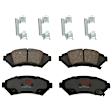 KIT-072924-52 2-Wheel Set Front Brake Disc and Pad Kit, Plain Surface 5 Lugs 302.77 mm Ceramic, Includes (1) Brake Pad Set and (2) Brake Disc