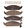 KIT-072924-531 2-Wheel Set Front Brake Disc and Pad Kit, Plain Surface 5 Lugs 260 mm Semi-metallic, Includes (2) Brake Disc and (1) Brake Pad Set