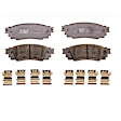 KIT-072924-5421 4-Wheel Set Front and Rear Brake Disc and Pad Kit, Plain Surface 5 Lugs 280.92 mm Ceramic, Includes (2) Brake Disc and (1) Brake Pad Set