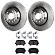 KIT-072924-5465 2-Wheel Set Rear Brake Disc and Pad Kit, Plain Surface 5 Lugs 309.88 mm Semi-metallic, Includes (2) Brake Disc and (1) Brake Pad Set