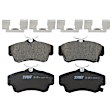 KIT-072924-553 Front Brake Disc and Pad Kit, Plain Surface 5 Lugs Ceramic