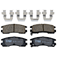 KIT-072924-611 2-Wheel Set Rear Brake Disc and Pad Kit, Plain Surface 5 Lugs 290.07 mm Ceramic, Includes (2) Brake Disc and (1) Brake Pad Set