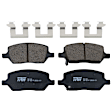 KIT-072924-616 Rear Brake Disc and Pad Kit, Plain Surface 5 Lugs Ceramic FWD