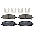 KIT-072924-658 2-Wheel Set Rear Brake Disc and Pad Kit, Plain Surface 5 Lugs 292 mm Ceramic, Includes (1) Brake Pad Set and (2) Brake Disc