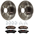 KIT-072924-659 2-Wheel Set Rear Brake Disc and Pad Kit, Plain Surface 5 Lugs 292 mm Ceramic, Includes (1) Brake Pad Set and (2) Brake Disc