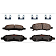 KIT-072924-660 2-Wheel Set Rear Brake Disc and Pad Kit, Plain Surface 5 Lugs 292 mm Ceramic, Includes (1) Brake Pad Set and (2) Brake Disc