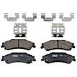 KIT-072924-722 2-Wheel Set Rear Brake Disc and Pad Kit, Plain Surface 5 Lugs 294.89 mm Ceramic, Includes (1) Brake Pad Set and (2) Brake Disc