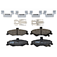 KIT-072924-749 2-Wheel Set Rear Brake Disc and Pad Kit, Plain Surface 5 Lugs 305.05 mm Ceramic, Includes (2) Brake Disc and (1) Brake Pad Set