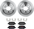 KIT-072924-784 2-Wheel Set Rear Brake Disc and Pad Kit, Plain Surface 5 Lugs 288.04 mm Ceramic, Includes (1) Brake Pad Set and (2) Brake Disc