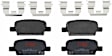 KIT-072924-784 2-Wheel Set Rear Brake Disc and Pad Kit, Plain Surface 5 Lugs 288.04 mm Ceramic, Includes (1) Brake Pad Set and (2) Brake Disc