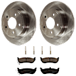 KIT-072924-810 2-Wheel Set Rear Brake Disc and Pad Kit, Plain Surface 5 Lugs 311.91 mm Ceramic, Includes (2) Brake Disc and (1) Brake Pad Set