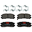KIT-072924-822 2-Wheel Set Rear Brake Disc and Pad Kit, Plain Surface 5 Lugs 261.87 mm Ceramic, Includes (1) Brake Pad Set and (2) Brake Disc