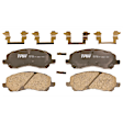2016 Jeep Patriot - 2-Wheel Set Front Brake Disc and Pad Kit, Cross-drilled and Slotted, 5 Lugs, Ceramic, Code Brf,Brg,Brj