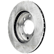 KIT-072924-862 2-Wheel Set Front Brake Disc and Pad Kit, Plain Surface 4 Lugs 257.05 mm Ceramic, Includes (1) Brake Pad Set and (2) Brake Disc