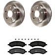 KIT-072924-903 2-Wheel Set Front Brake Disc and Pad Kit, Plain Surface 5 Lugs 311.91 mm Semi-metallic, Includes (2) Brake Disc and (1) Brake Pad Set