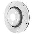 KIT-072924-930 2-Wheel Set Front Brake Disc and Pad Kit, Cross-drilled and Slotted 5 Lugs 350 mm Semi-metallic, Includes (1) Brake Pad Set and (2) Brake Disc