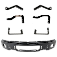 7-Piece Kit, Bumper, Powdercoated Black, Includes (1) Bumper and (6) Bumper Bracket