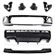 7-Piece Kit, Bumper, Chrome, Includes (1) Bumper, (4) Bumper Bracket, (1) Bumper Cover, and (1) Valance