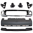 7-Piece Kit, Bumper, Chrome, Includes (1) Bumper, (4) Bumper Bracket, (1) Bumper Cover, and (1) Valance