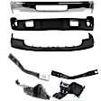 7-Piece Kit, Bumper, Chrome, Includes (1) Bumper, (4) Bumper Bracket, (1) Bumper Cover, and (1) Valance