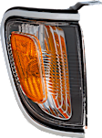 7-Piece Kit Grille Chrome Shell with Painted Dark Gray Insert, Includes (2) Corner Light, (1) Grille Assembly, (2) Headlight, and (2) Turn Signal Light