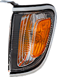 7-Piece Kit Grille Chrome Shell with Painted Dark Gray Insert, Includes (2) Corner Light, (1) Grille Assembly, (2) Headlight, and (2) Turn Signal Light