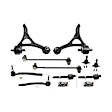 10-Piece Kit Front Suspension Kit, Includes (2) Ball Joint, (2) Control Arm, (2) Sway Bar Link, and (4) Tie Rod End