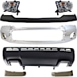 2011 Toyota Tundra - 7-Piece Kit Front Bumper, For Models With Steel Lower Bumper, Chrome, Includes (1) Bumper, (1) Bumper Cover, (2) Headlight, (2) Headlight Filler, and (1) Valance