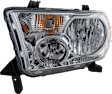 2011 Toyota Tundra - 7-Piece Kit Front Bumper, For Models With Steel Lower Bumper, Chrome, Includes (1) Bumper, (1) Bumper Cover, (2) Headlight, (2) Headlight Filler, and (1) Valance