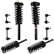 8-Piece Kit Front and Rear, Driver and Passenger Side Fully Loaded Strut Includes (4) Shock Absorber and Strut Assembly and (4) Sway Bar Link