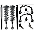 10-Piece Kit Front and Rear Shock and Fully Loaded Strut, Includes (2) Control Arm, (2) Ball Joint, (2) Tie Rod End and (4) Shock Absorber and Strut Assembly