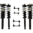 8-Piece Kit Fully Loaded Strut, Includes (4) Shock Absorber and Strut Assembly and (4) Sway Bar Link