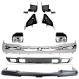 6-Piece Kit Bumper Chrome, Includes (1) Bumper, (1) Bumper Bracket, (1) Bumper Cover, (1) Valance and (2) Fog Light