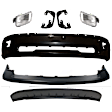 2012 Ram 1500 Tradesman - 6-Piece Kit Front Bumper, For Models Without Sport Package, Type 2, Paint to Match, Includes (1) Bumper, (1) Bumper Cover, (2) Fog Light, (2) Fog Light Bracket, and (1) Valance