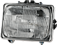 2000 Ford E-150 Econoline Club Wagon - 6-Piece Kit Halogen Headlight, With bulb(s), For Models With Short Bed, OE Replacement,  Includes (2) Corner Light, (2) Headlight, and (2) Headlight Door