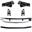 6-Piece Kit, Bumper, Chrome, Includes (1) Bumper, (2) Bumper Bracket, (2) Fog Light, and (1) Valance