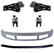6-Piece Kit, Bumper, Paint to Match, Includes (1) Bumper, (2) Bumper Bracket, (2) Fog Light, and (1) Valance