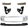 6-Piece Kit, Bumper, Chrome, Includes (1) Bumper, (2) Bumper Bracket, (1) Bumper Cover, and (2) Headlight Filler